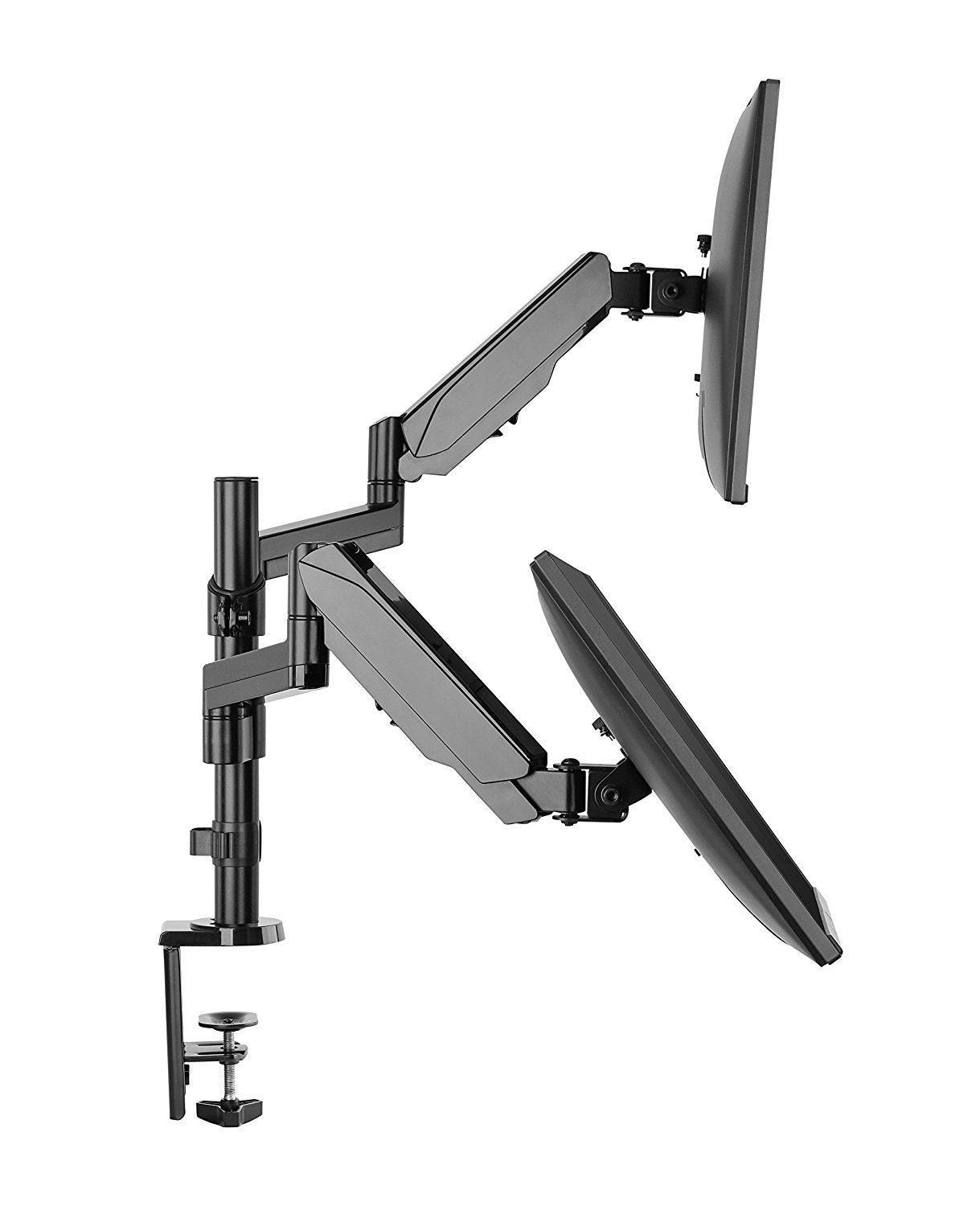 Rife Single Monitor Wall Mount Arm, VESA Wall Mount Monitor Arm, Full  Motion Gas Spring Arm Fits 17 to 32 Inch Screens with 75 or 100 VESA  Patterns