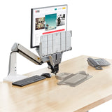 Sit Stand Desk Height Adjustable Standing Desk Workstation for 22''-35'' Monitor Computer Riser Monitor and Keyboard Mounts (2 Year Warranty)