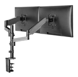 dual height adjustable monitor stand desk mount computer flat screens